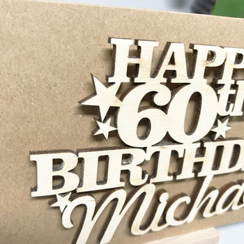 Personalised 60th Birthday Card Keepsake, 6 of 12