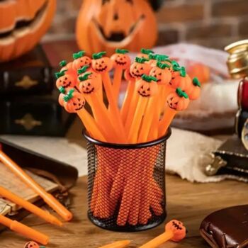 10 Halloween Party Bags With Three Fillers And Matching Thank You Cards, 3 of 6
