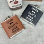Personalised Dutch Courage Grooms Hip Flask, thumbnail 1 of 3