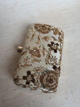 Light Gold Rectangular Clutch, 7 of 9