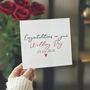 Congratulations On Your Wedding Day Personalised Card, thumbnail 1 of 4
