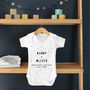 Daddy / Mummy + Baby Personalised Baby Grow, thumbnail 5 of 12