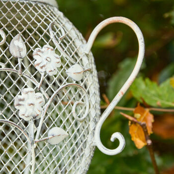 Vintage Hanging Teapot Bird Feeder, 3 of 4