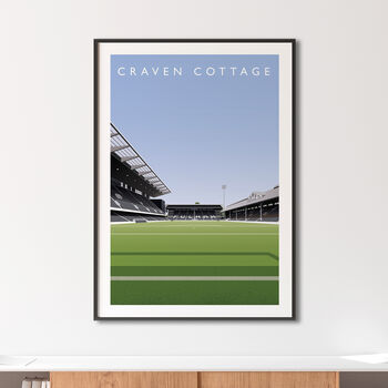 Fulham Fc Craven Cottage Hammersmith End Poster, 4 of 8