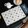 Placemats Featuring Blue And Grey Polka Dots, thumbnail 2 of 2