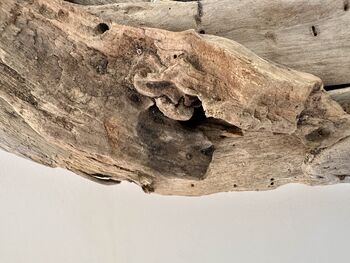 85cm Heavy Teardrop Driftwood Mirror Huge Wooden Wall Decor, 5 of 10