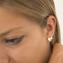Personalised Mother Of Pearl Stud Earrings, thumbnail 4 of 7