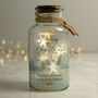 Personalised 'Merry Christmas' LED Glass Jar – Christmas Light Decoration, thumbnail 1 of 5