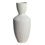 Crisp White Ridged Vase, thumbnail 5 of 7
