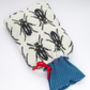 Beetle Knitted Hot Water Bottle Cover, thumbnail 7 of 9