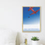 Go Skydiving Travel Poster Art Print, thumbnail 2 of 8