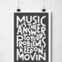 Music Is The Answer Print, thumbnail 7 of 11