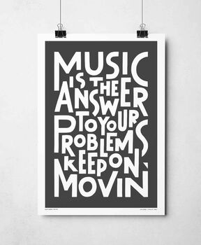 Music Is The Answer Print, 7 of 11