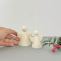 White Christmas Angel Candle And Christmas Decoration, thumbnail 7 of 11