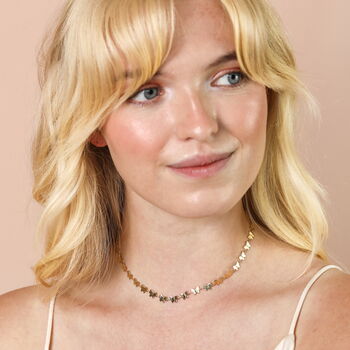 Stainless Steel Butterfly Chain Necklace In Gold Plating, 3 of 6