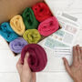 Needle Felting Starter Kit Brights. Merino Wool Fibres, thumbnail 3 of 9