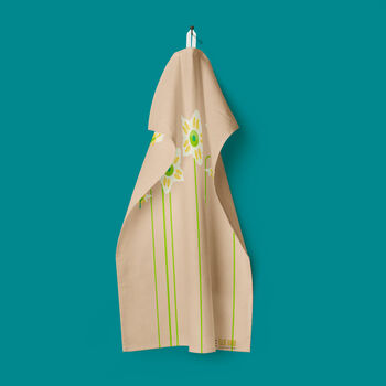 Modern Floral Organic Cotton Tea Towel, 5 of 8