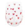 Heart Print Stemless Glass, thumbnail 2 of 3