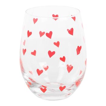 Heart Print Stemless Glass, 2 of 3