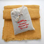 Soft Cotton Muslin Throw Blanket, Cotton Bag Personalised, thumbnail 2 of 9