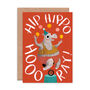 'Hip Hippo Hooray' Birthday Card, thumbnail 2 of 2