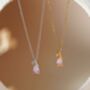 Pink Forest Bell Copper Necklace, thumbnail 4 of 10