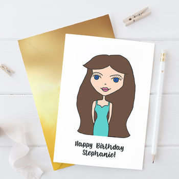 Personalised Dollybelles Character Birthday Card, 2 of 5