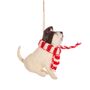 Cute Dog With Scarf Felt Decoration, thumbnail 3 of 3