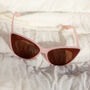 Exaggerated Front Lens Cat Eye Sunglasses In Pink, thumbnail 1 of 3