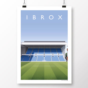 Rangers Ibrox From The Centre Circle Poster, 2 of 7