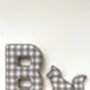 Personalised Fabric Letter And Fox Nursery Decor Set, thumbnail 2 of 3