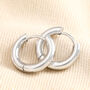 Stainless Steel Huggie Hoop Earrings, thumbnail 4 of 8