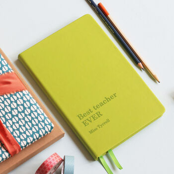 Best Teacher Ever Personalised Notebook, 4 of 10