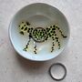 Mini Porcelain Ceramic Leopard Ring Dish, thumbnail 1 of 5