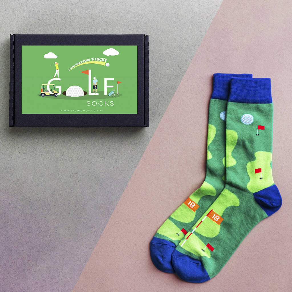 Personalised Men's Golf Socks By Studio Hop