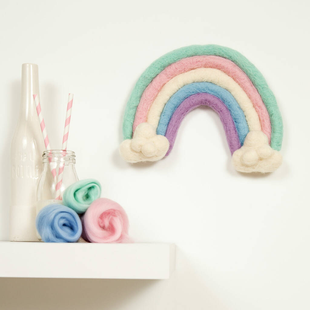 Rainbow Needle Felting Kit By Wool Couture