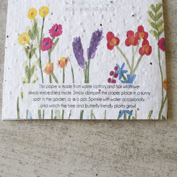Thank You Personalised Teacher Plantable Card, 4 of 4