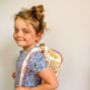 Handmade Kids Indian Tiger Quilted Backpack, thumbnail 8 of 8
