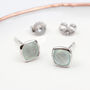 Sterling Silver And Semi Precious Chalcedony Earrings, thumbnail 5 of 10
