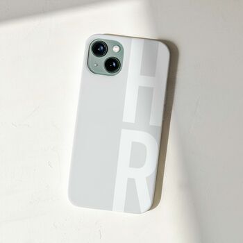 Personalised Initials White Phone Case, 3 of 7