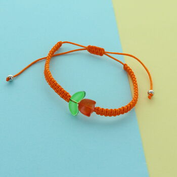Personalised Macrame Tulip Flower Bracelet, 5 of 9
