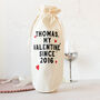 Personalised Valentine Bottle Bag, thumbnail 1 of 1