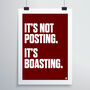 Posting Is Boasting Print, thumbnail 1 of 4