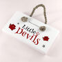 Personalised Kid's Little Devils Bedroom Sign, thumbnail 6 of 6