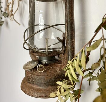 Rusty Old Storm Lamp / Lantern By Ev Home | notonthehighstreet.com