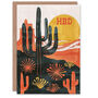 Cactus Desert Sunset Hbd Woman Her Birthday Card, thumbnail 1 of 4