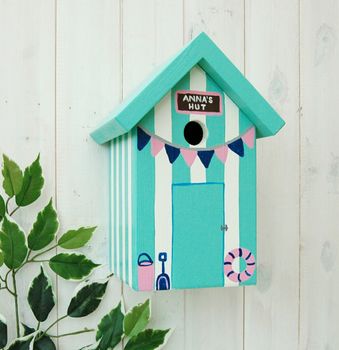 Personalised Beach Hut Bird Box, 4 of 12
