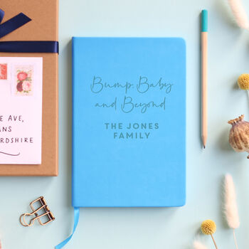 Bump, Baby And Beyond Personalised Notebook Journal, 5 of 12