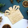 Personalised 'Present' Wooden Ticket Gift Voucher, thumbnail 2 of 4