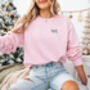 Personalised Monogram Sweatshirt Silver, thumbnail 10 of 11